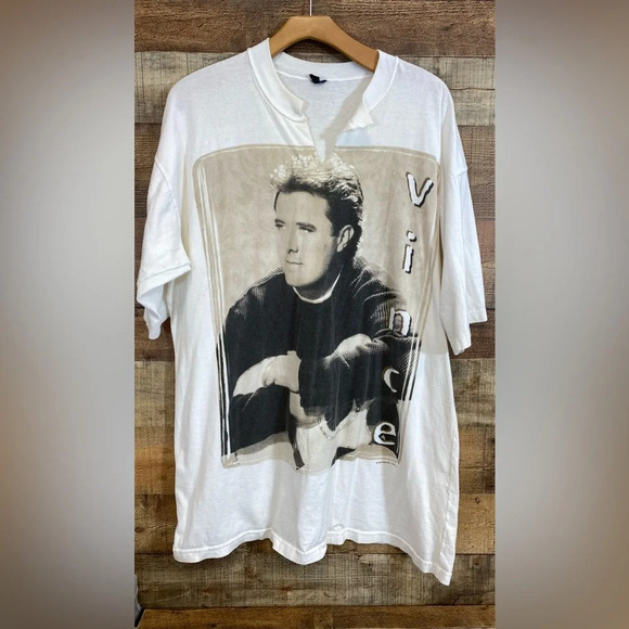 Other - Vintage 1998 Vince Gill Tour T-Shirt Men Size OS Ivory Graphic Tee Country Music